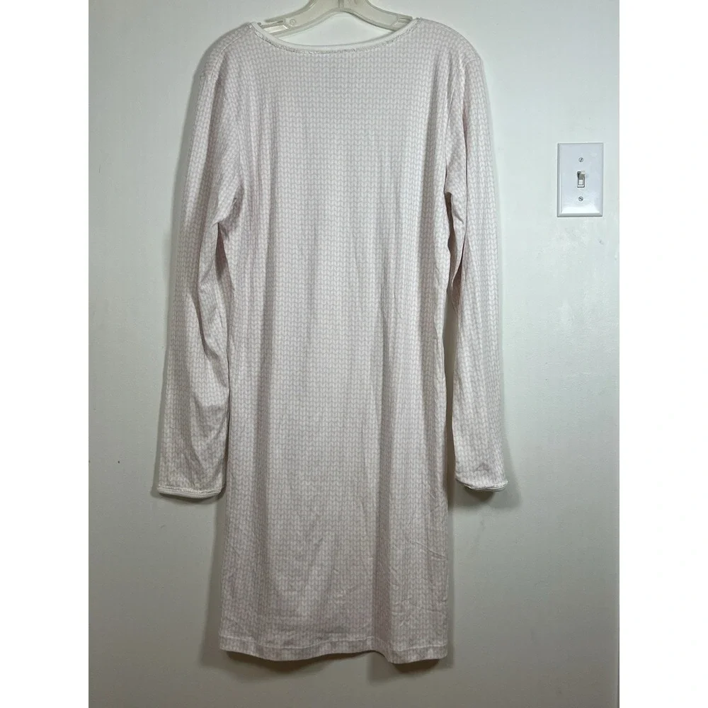 Lila & Hayes Womens 100% Pima‎ Cotton Nightgown L Soft Luxury Classic Sleepwear